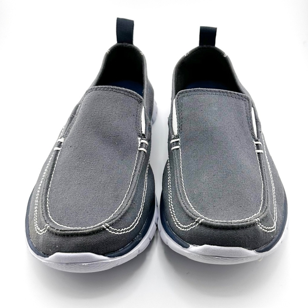 American Eagle | Youth | Gray Canvas Casual Boat Shoe | Slip-on | Size 2